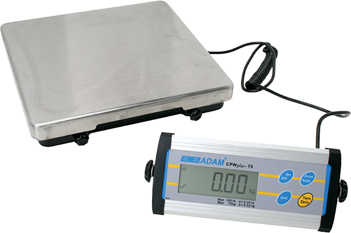 Adam CPWplus Portable Scale, 20lb-140lb Capacity