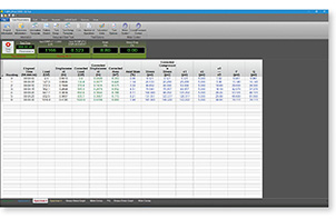NEXT Software Data Screen