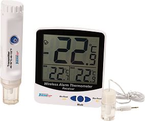 Min/Max Thermometer, Triple Display with Wireless Sensor