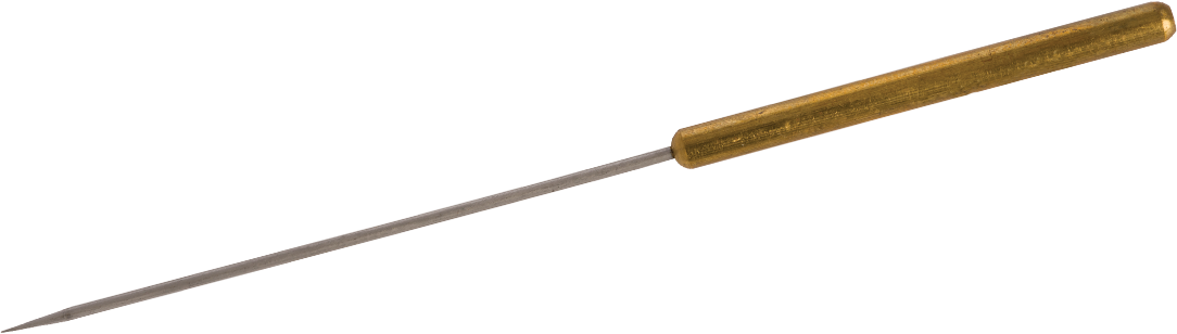 Penetration Needle, Long hardened stainless steel needle, 50-55mm exposed needle length. Certified to ASTM accuracy by independent laboratory. Wt. 2.5g.