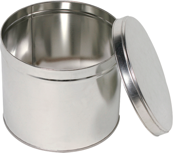 Sample Cups, Tin, 16 oz (454g), 4" (102mm) ID, 2.375" (60.3mm) deep, 1 Qty.