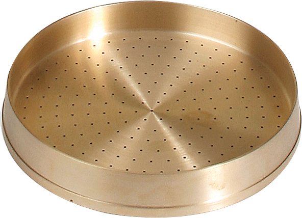 Perforated brass dish for Water Retention Apparatus