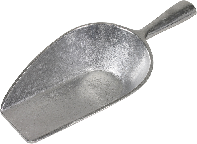 Scoop, Flat Nose, Aluminum