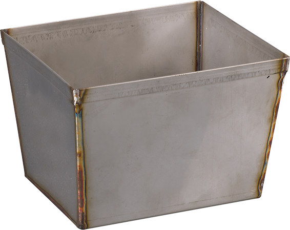 Stainless Steel Pan, 6.375" x 5.375" x 4.5"D (165 x 152 x 114)