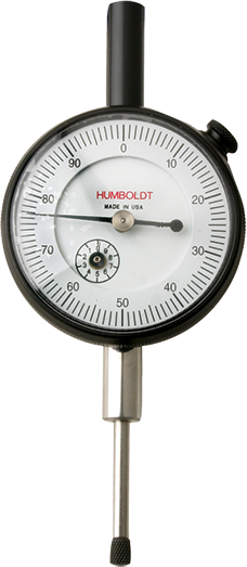 Dial Gauge— Range: 1.000", Division: .001", Dia.: 2.25", Brake: No