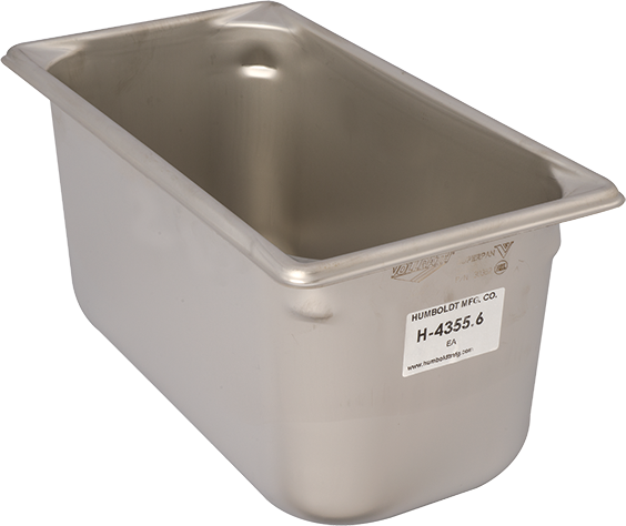 SS Mixing Pan, 12.75 x 6.875 x 6" (342 x 174 x 152mm)