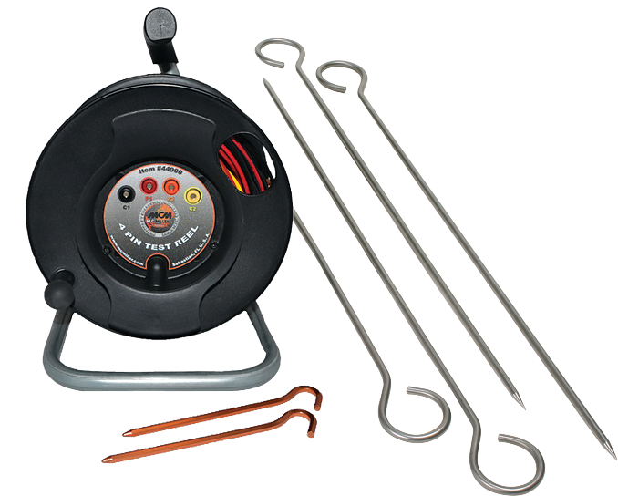 Resistivity Test Reel with Soil Pins