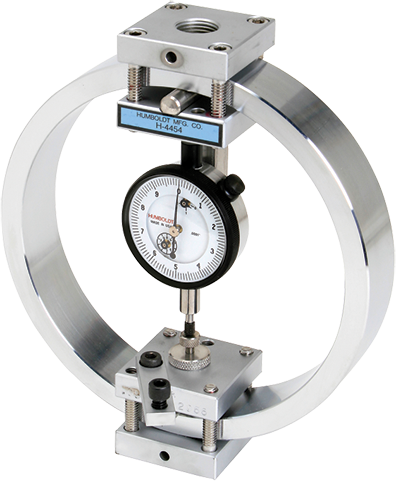 Load Ring with analog dial indicator, 550lbf, 2.5kN, 250kgf
