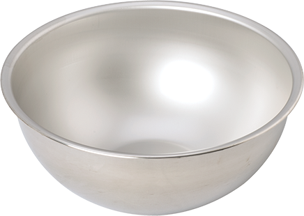 Stainless Steel Round Mixing Bowls & Pans