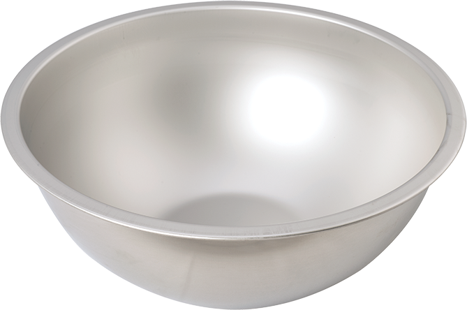 SS Round Mixing Bowl, 17.5" x 6.5" (444 x 165mm) 16 qts. (13.9L)