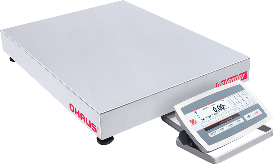 Ohaus Defender 5000 Washdown Bench Scales, 50lb to 250lb Capacity