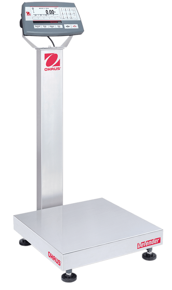 Ohaus Defender 5000 Standard Bench Scales with Column, 20lb to 140lb Capacity