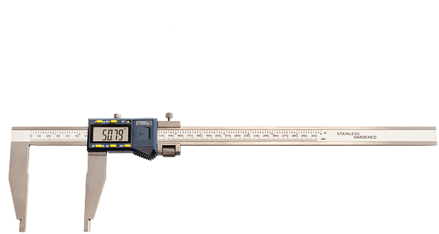 Digital Caliper, 12" (300mm), 3.5"-Deep Jaw, Heavy-Duty, NIST Certificate