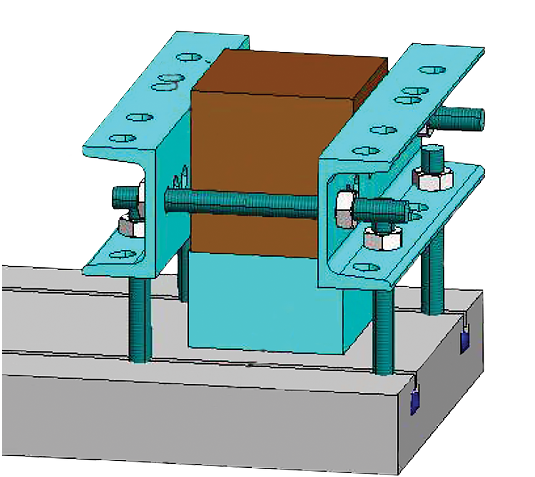 Locking Stirrups, Cubes For Specimen Grinding Machine