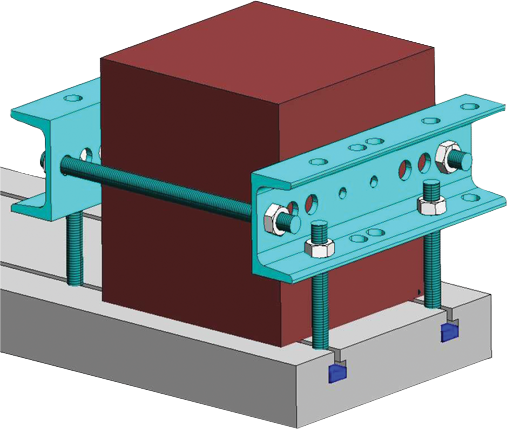 Locking Stirrups, Block for Specimen Grinding Machine