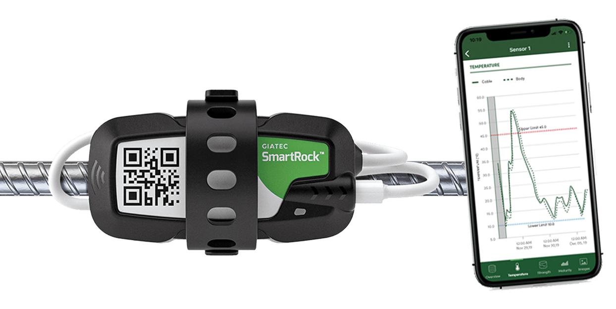 SmartRock™, Wireless Maturity Sensors