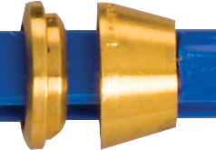 Brass Ferrules (set of 10) Ferrules, Brass— .25"