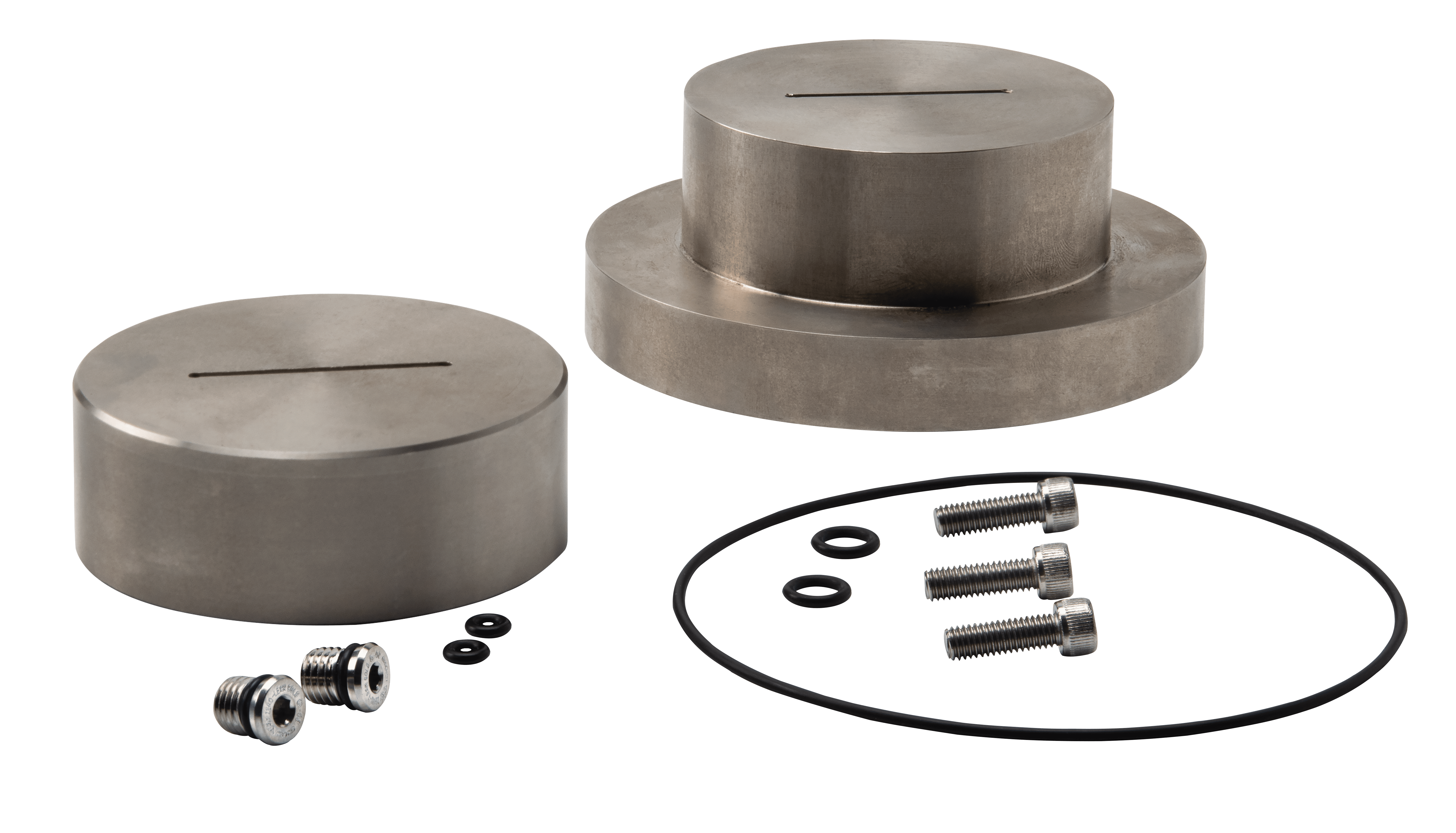 Triaxial Cap and Base Set, Stainless Steel