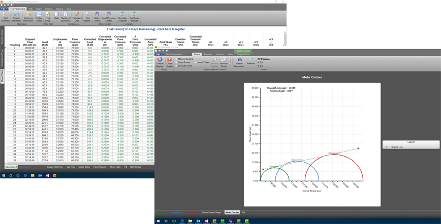 Triaxial Consolidated Undrained Module for Humboldt NEXT Software