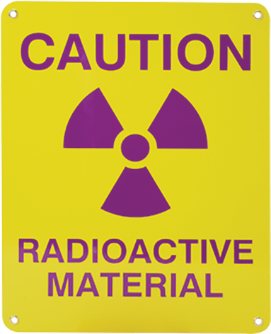 Sign, Caution Radioactive Material