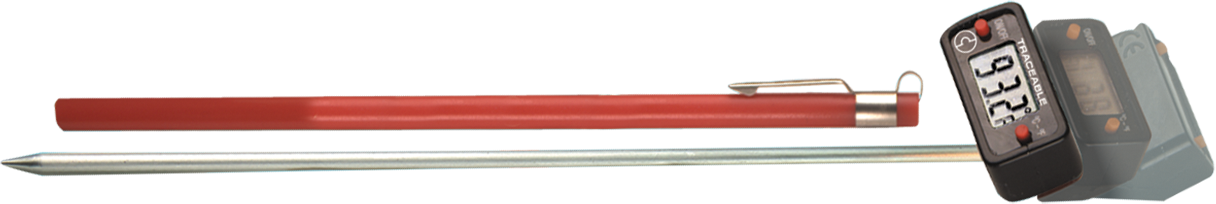 Thermometer, Long-Stem, Multi-Angle Digital, Accuracy of ±0.4°C.