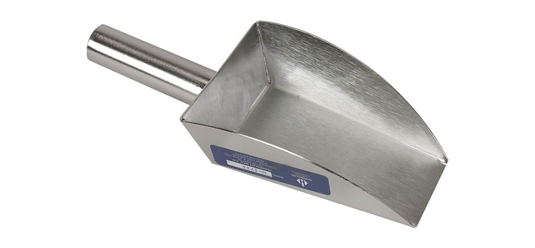 Scoop, Stainless steel, Flat Nose