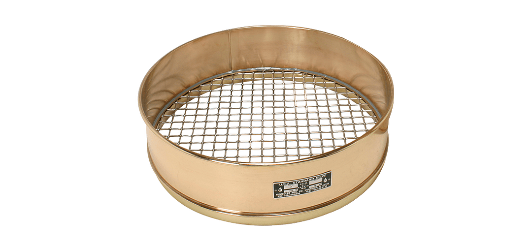 Sieve, Riddle 18" Diameter — No. 18 (1.00mm) Stainless Mesh and Brass Frame