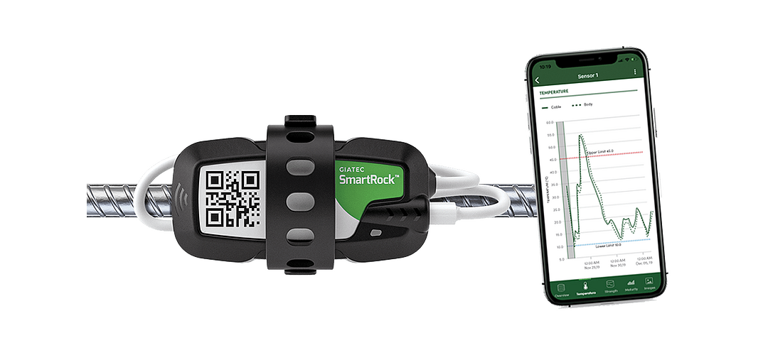 SmartRock™, Wireless Maturity Sensors