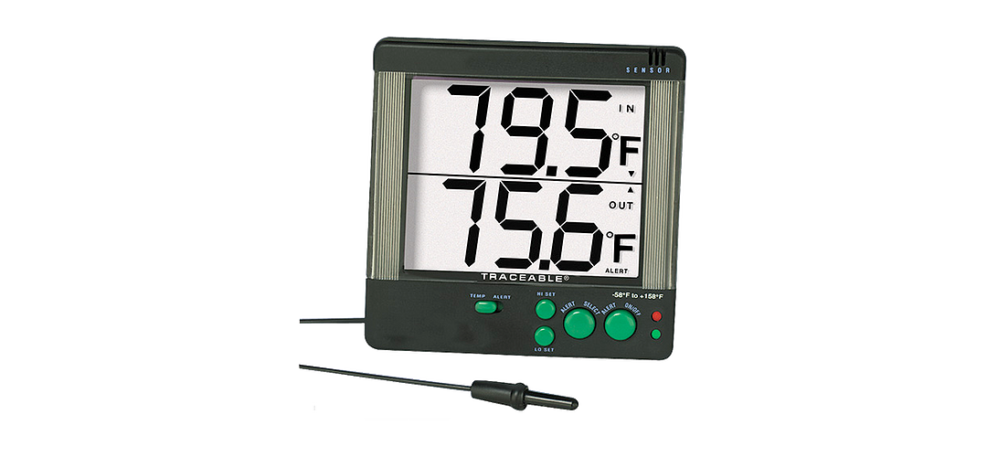 Thermometer, Big Digit  Alarm, °C
