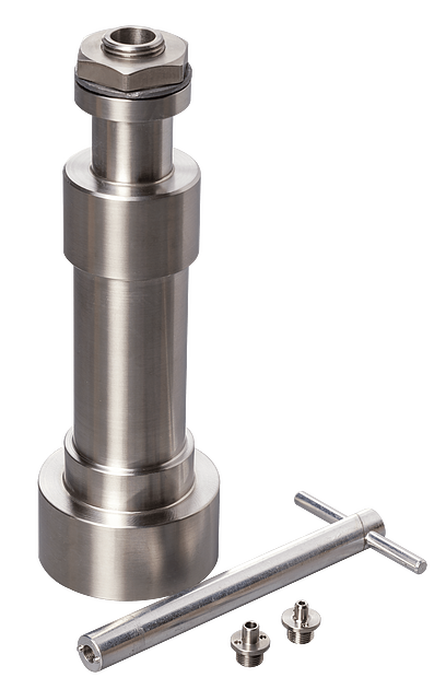 Stainless saybolt viscometer tube w/ universal and furol orifice, includes wrench