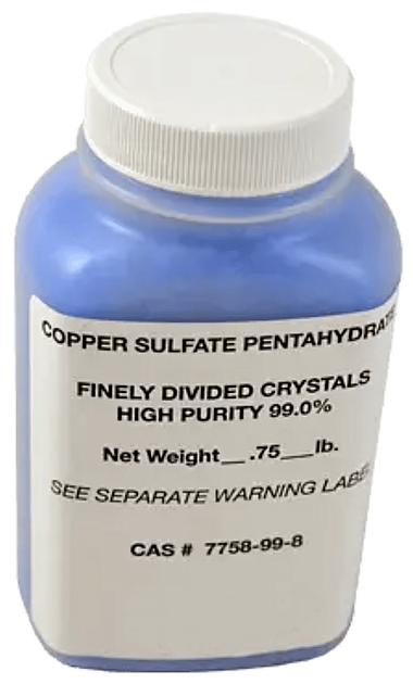 Copper Sulfate, 12 oz. (355ml) Container