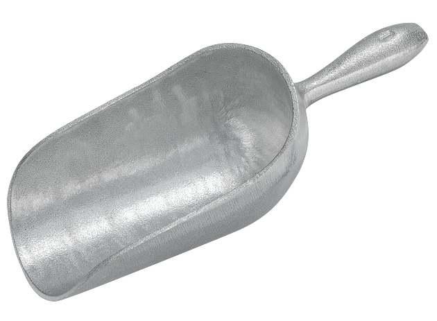 Scoop, Round Nose #1 scoop, aluminum