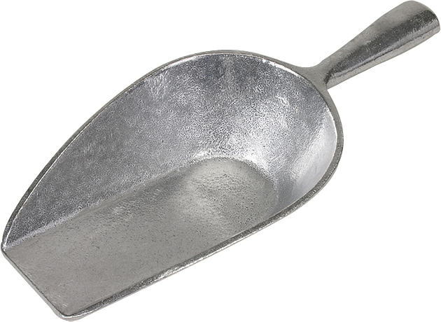 Scoop, Flat Nose, Aluminum