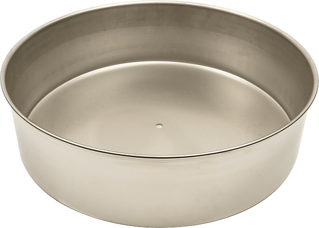 12" Diameter, 3" (75mm) Deep Bottom Pan (Stainless), H-3912SS