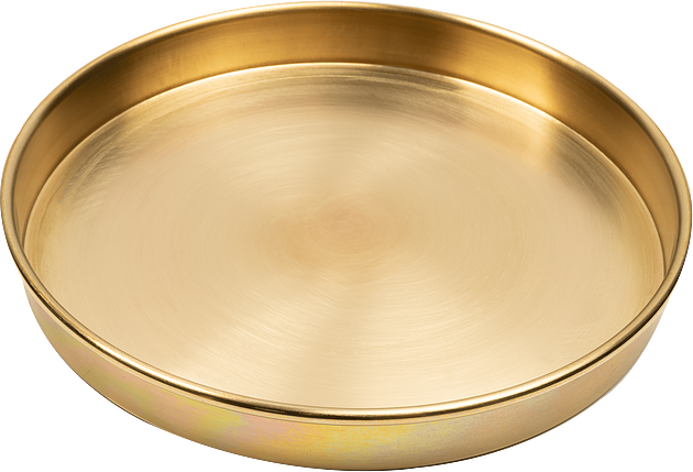 8" Diameter, 1" (25mm) Deep, Bottom Sieve Pan (Brass), H-3960P