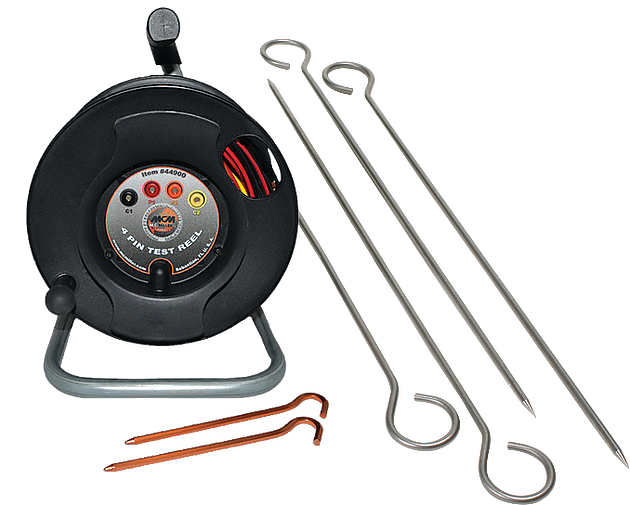 Resistivity Test Reel with Soil Pins