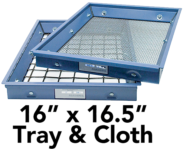 Screen Tray & Cloth, 16" x 16.5" (406 x 419mm)