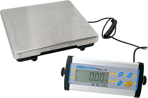 Adam CPWplus Portable Scale, 20lb-140lb Capacity