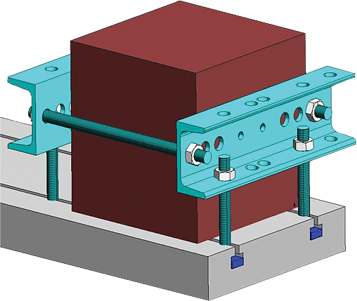 Locking Stirrups, Block for Specimen Grinding Machine