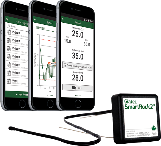 SmartRock², Wireless Maturity Sensor