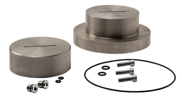 Triaxial Cap and Base Set, Stainless Steel