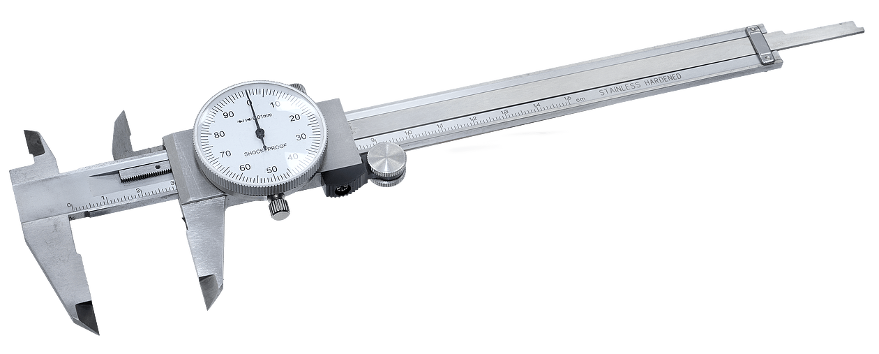 Dial Caliper, Stainless Steel 6" (150mm)