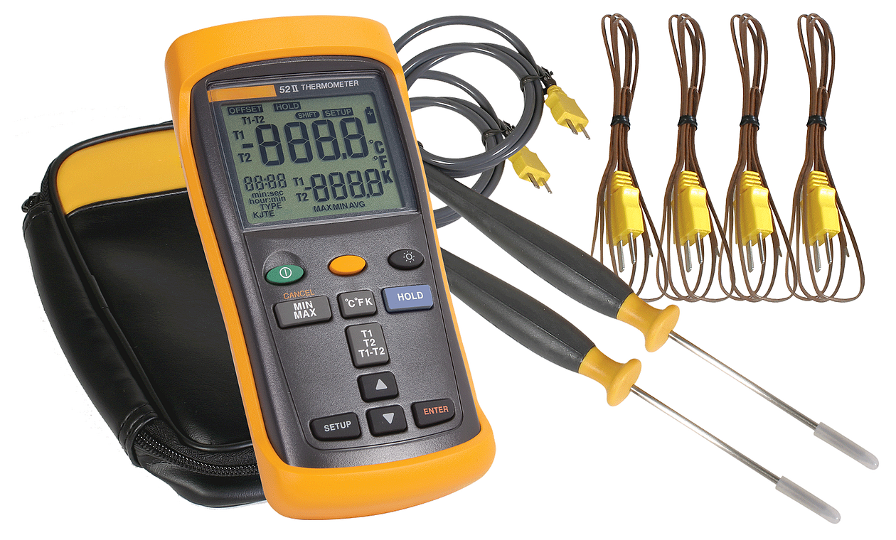 Hand-Held, Digital Thermometer Kit, Fluke
