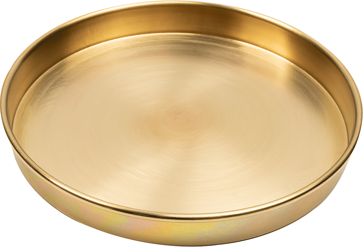 8" Diameter, 1" (25mm) Deep, Bottom Sieve Pan (Brass), H-3960P