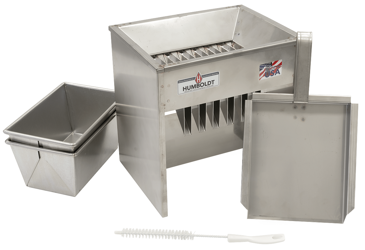 Humboldt Riffle-type Sample Splitter with Removable Hopper