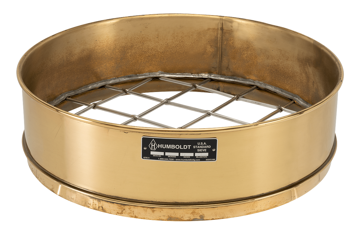 Sieve, Riddle 18" Diameter Stainless Mesh and Brass Frame