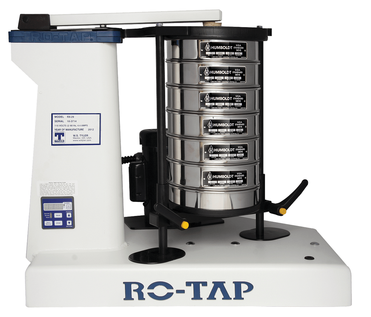 Ro-Tap® Sieve Shaker, 12" Sieves