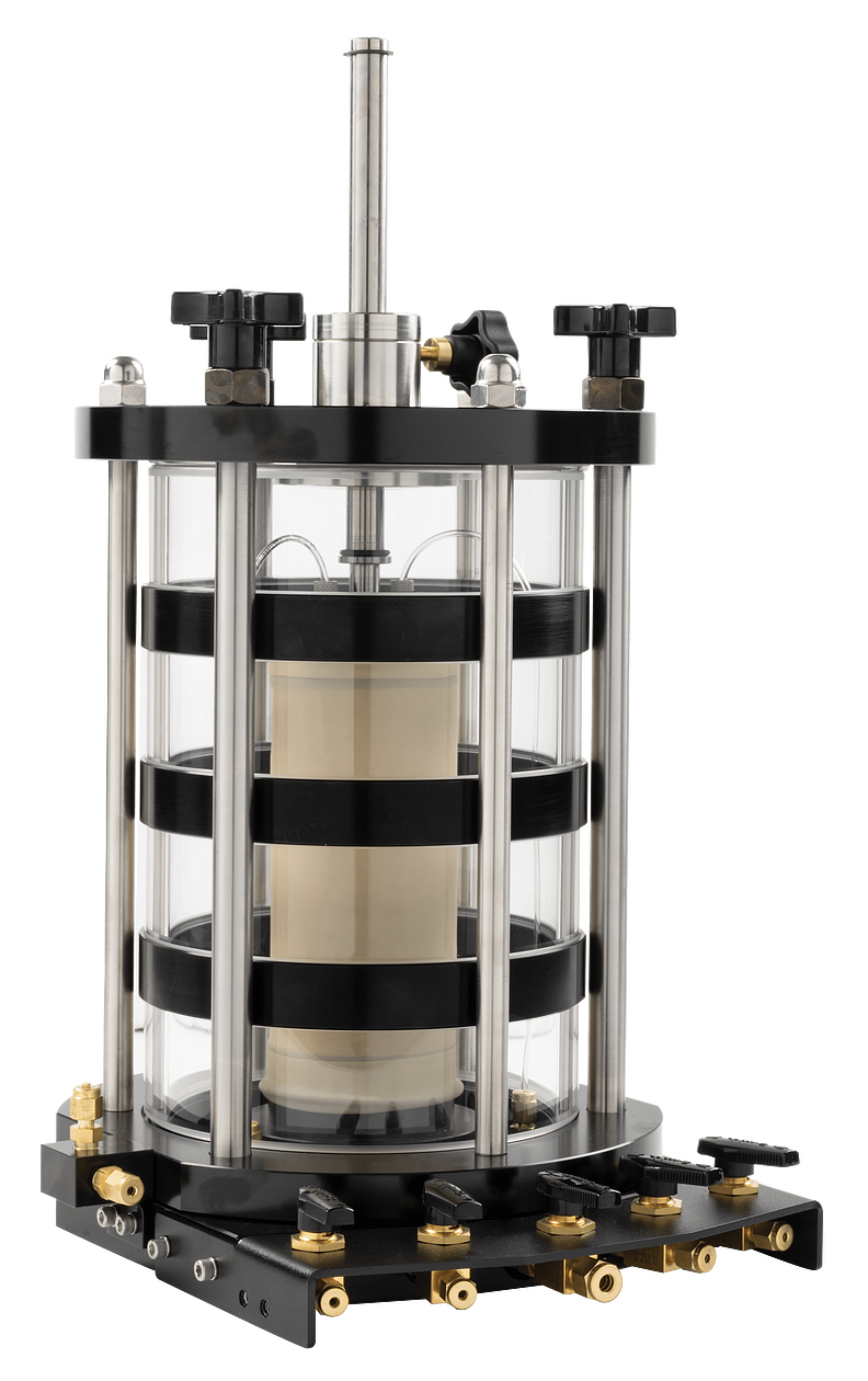 High-Pressure Triaxial Cell, 3" (76.2mm)