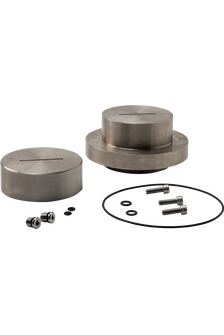 Permeability Cell Top Cap/Base Pedestal Set, Stainless Steel