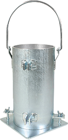 Concrete Cylinder Molds, Steel, Reusable, 6" x 12" Concrete Cylinder Mold, Steel, 6" x 12", Handle